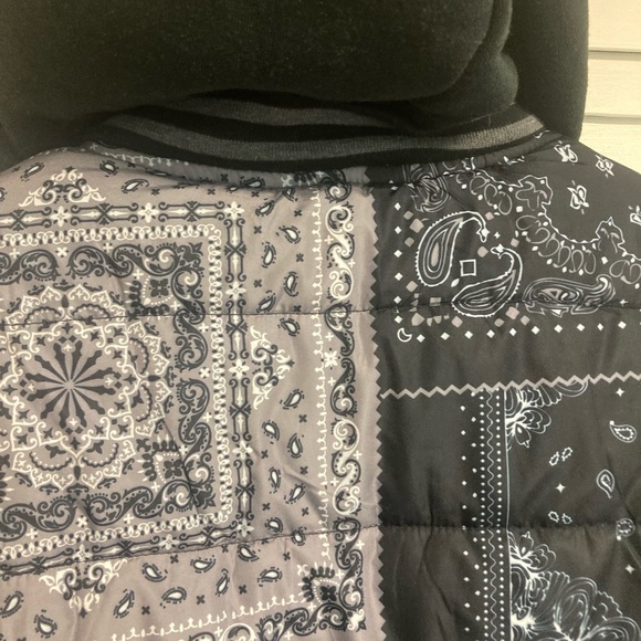 Insulated jacket: black/grey/white - Picture 5 of 6